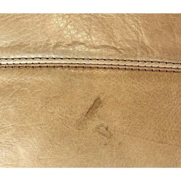 Joelle Hawkens Victory Folder Tan Leather Satchel Convertible Bag Purse READ - Picture 8 of 12